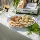 Tablecraft 11530 12" Round Sierra Collection™ Platter - Melamine, White thumbnail 7