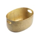 Tablecraft 11571 2 1/2 gal Oval Cooling Tub - 15 1/4"L x 10 3/4"W x 7 1/2"H, Aluminum, Gold thumbnail 2