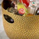 Tablecraft 11571 2 1/2 gal Oval Cooling Tub - 15 1/4"L x 10 3/4"W x 7 1/2"H, Aluminum, Gold thumbnail 8