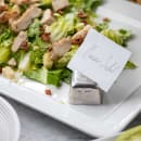 Tablecraft 11575 2" Tabletop Menu Card Holder - Stainless Steel thumbnail 5