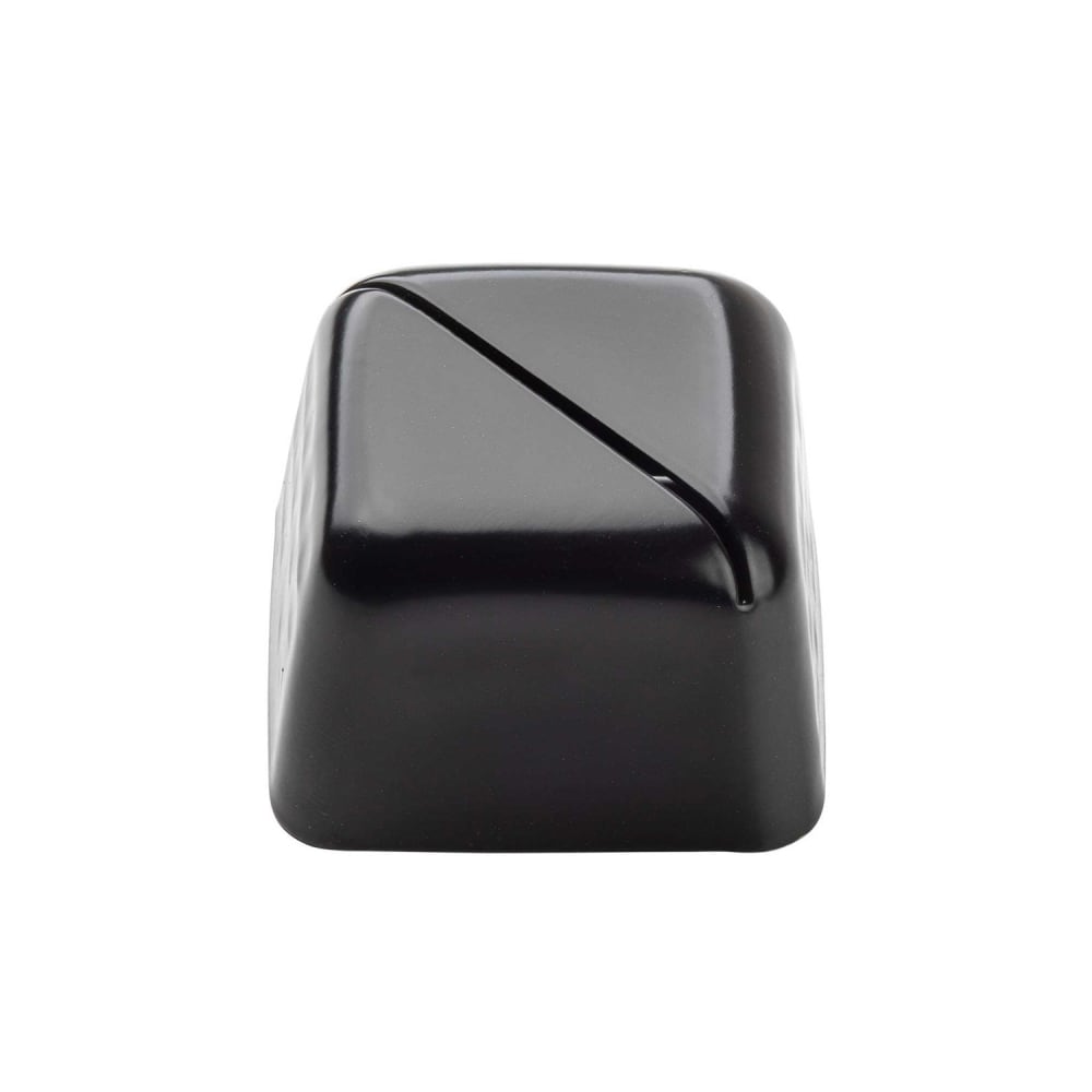 Tablecraft 11577 2" Tabletop Menu Card Holder - Stainless Steel, Black