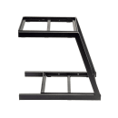 Tablecraft 11622 2 Tier Grab & Go Frame for Half Size Gastronorm Crates - 15 1/4" x 15 1/4", Steel, Black thumbnail 2