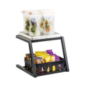 Tablecraft 11622 2 Tier Grab & Go Frame for Half Size Gastronorm Crates - 15 1/4" x 15 1/4", Steel, Black thumbnail 4