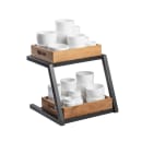 Tablecraft 11622 2 Tier Grab & Go Frame for Half Size Gastronorm Crates - 15 1/4" x 15 1/4", Steel, Black thumbnail 5