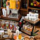 Tablecraft 11622 2 Tier Grab & Go Frame for Half Size Gastronorm Crates - 15 1/4" x 15 1/4", Steel, Black thumbnail 8