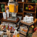 Tablecraft 11623 2 Tier Grab & Go Frame for Full Size Gastronorm Crates - 23 1/2" x 17 3/4", Steel, Black thumbnail 6