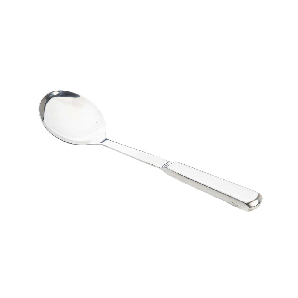 Tablecraft 11626 11 3/4" Solid Stainless Serving Spoon w/ Hollow Handle