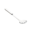 Tablecraft 11627 11 3/4" Slotted Stainless Serving Spoon w/ Hollow Handle thumbnail 2