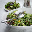 Tablecraft 11628 11 3/4" Notched Stainless Serving Spoon w/ Hollow Handle thumbnail 5