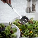 Tablecraft 11628 11 3/4" Notched Stainless Serving Spoon w/ Hollow Handle thumbnail 6