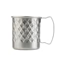 Tablecraft 11657 14 oz Round Serving Mug - 4 3/4" x 3 1/2", Stainless thumbnail 2