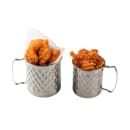 Tablecraft 11657 14 oz Round Serving Mug - 4 3/4" x 3 1/2", Stainless thumbnail 4