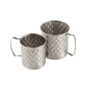 Tablecraft 11658 23 oz Round Serving Mug - 4 3/4" x 3 7/8", Stainless thumbnail 3