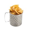 Tablecraft 11658 23 oz Round Serving Mug - 4 3/4" x 3 7/8", Stainless thumbnail 4