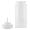 Tablecraft 11663C 16 oz Squeeze Bottle w/ Natural Cone Tip, Polyethylene, Clear thumbnail 2