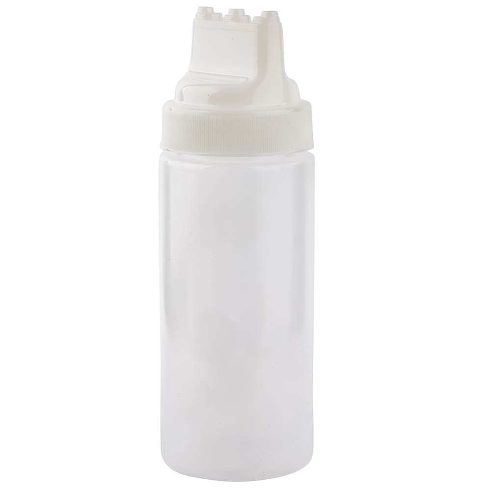 Tablecraft 11663C3 16 oz SelectTop Squeeze Dispenser, Natural, Three Tip Top
