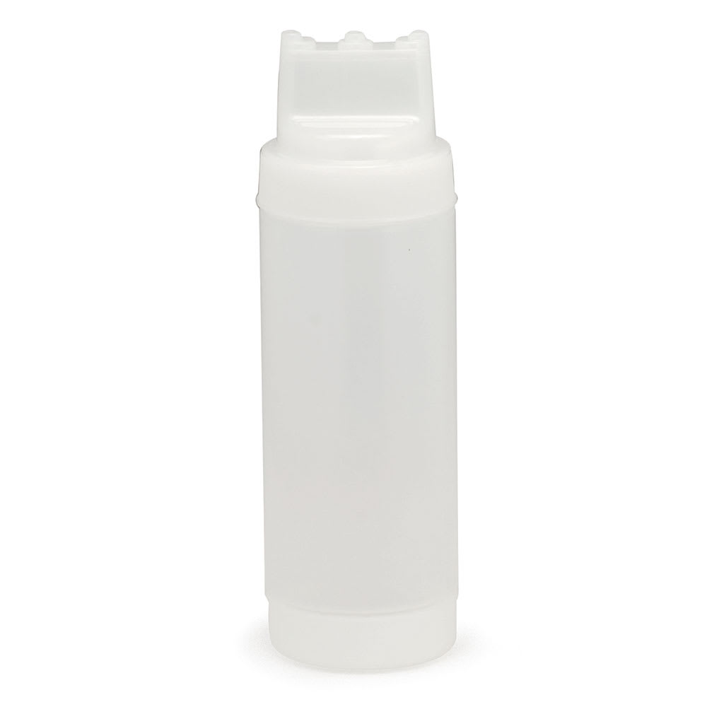 Tablecraft 11663C3F 16-oz Dual Way WideMouth Squeeze Dispenser, Natural, Three Tip Top