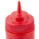 Tablecraft 11663K Wide Mouth Squeeze Dispenser, 16 oz., Soft Polyethylene, Ketchup thumbnail 4