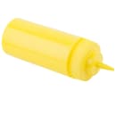 Tablecraft 11663M Wide Mouth Squeeze Dispenser, 16 oz., Soft Polyethylene, Mustard thumbnail 3