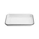 Tablecraft 11669 Quarter Size Rectangular Sheet Pan - Melamine, White thumbnail 2