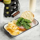 Tablecraft 11669 Quarter Size Rectangular Sheet Pan - Melamine, White thumbnail 6