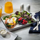 Tablecraft 11669 Quarter Size Rectangular Sheet Pan - Melamine, White thumbnail 7