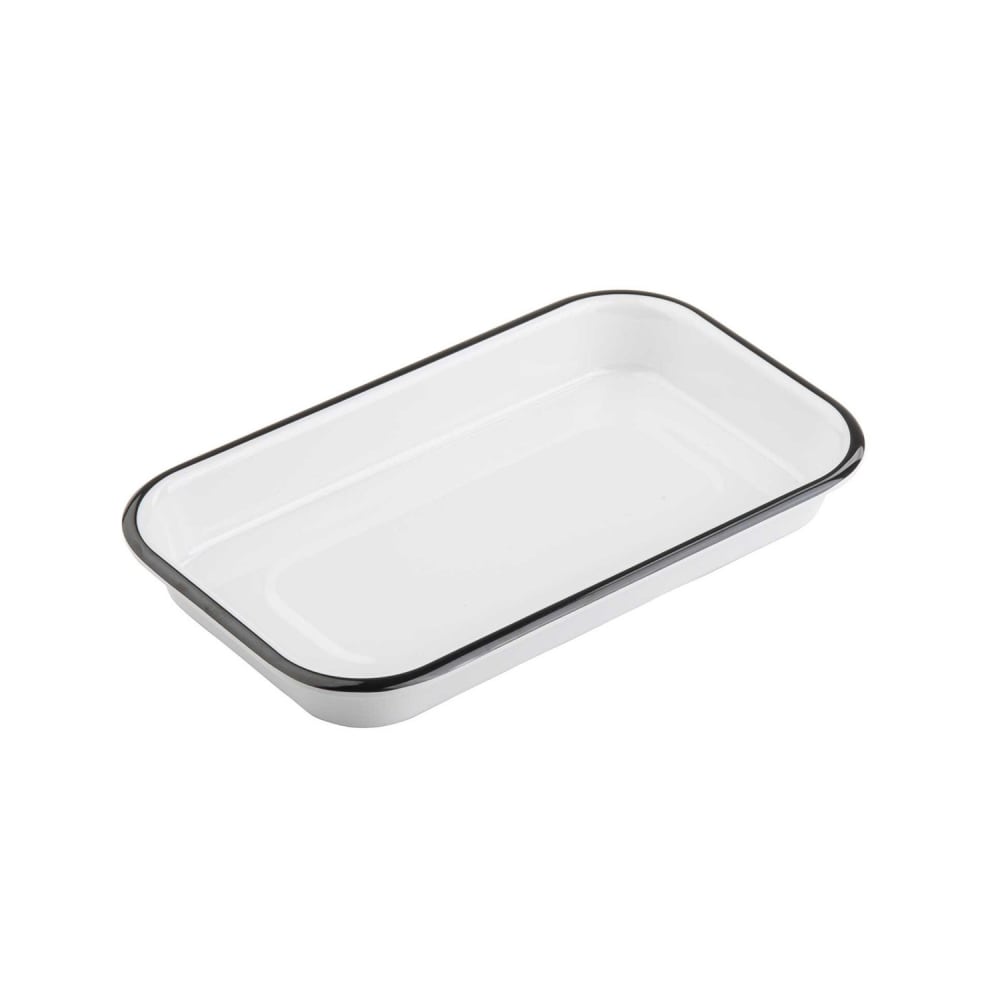 Tablecraft 11671 Eighth Size Rectangular Sheet Pan - Melamine, White
