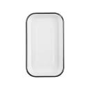 Tablecraft 11671 Eighth Size Rectangular Sheet Pan - Melamine, White thumbnail 3