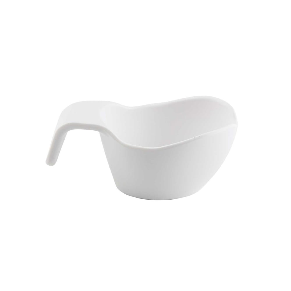 Tablecraft 11677 3 oz Sauce Boat - Melamine, White