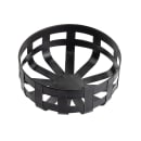 Tablecraft 11693 10 1/4" Round Basket - Steel, Black thumbnail 2