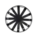 Tablecraft 11693 10 1/4" Round Basket - Steel, Black thumbnail 3