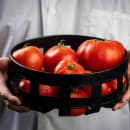 Tablecraft 11693 10 1/4" Round Basket - Steel, Black thumbnail 8