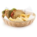 Tablecraft 1169W Handwoven Basket, 10 x 1 1/2" Round, Natural thumbnail 4