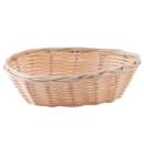 Tablecraft 1171W Handwoven Basket, 7 x 5 x 2", Polypropylene Cord, Oval thumbnail 2