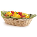 Tablecraft 1171W Handwoven Basket, 7 x 5 x 2", Polypropylene Cord, Oval thumbnail 4