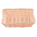 Tablecraft 1172W Handwoven Basket, 9" x 6" x 2 1/2", Rectangular, Natural thumbnail 4