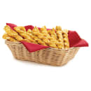 Tablecraft 1172W Handwoven Basket, 9" x 6" x 2 1/2", Rectangular, Natural thumbnail 6
