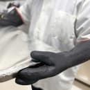 Tablecraft 11735 13 3/4" High Heat Gloves - Black thumbnail 4