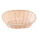 Tablecraft 1174W Woven Basket, 9 x 6 x 2 1/4", Oval, Polypropylene Cord, Natural thumbnail 3