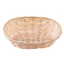 Tablecraft 1174W Woven Basket, 9 x 6 x 2 1/4", Oval, Polypropylene Cord, Natural thumbnail 4