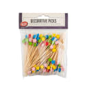 Tablecraft 11760 4 1/2" Bamboo Stars Pick, Yellow thumbnail 3