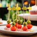 Tablecraft 11762 4 1/2" Bamboo Cheese Pick, Yellow thumbnail 6