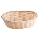 Tablecraft 1176W Woven Basket, 10", Oval, Natural thumbnail 3