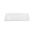 Tablecraft 11773 Rectangular Ridge Collection™ Platter - 17" x 11", Melamine, White thumbnail 2