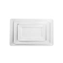 Tablecraft 11773 Rectangular Ridge Collection™ Platter - 17" x 11", Melamine, White thumbnail 3
