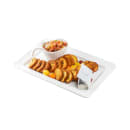 Tablecraft 11773 Rectangular Ridge Collection™ Platter - 17" x 11", Melamine, White thumbnail 4