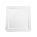 Tablecraft 11776 16" Square Ridge Collection™ Platter - Melamine, White thumbnail 2
