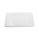 Tablecraft 11776 16" Square Ridge Collection™ Platter - Melamine, White thumbnail 3