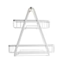 Tablecraft 11784 2 Tier Display Basket - 11 7/8" x 9 1/8", Steel, White thumbnail 2