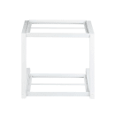 Tablecraft 11795 2 Tier Grab & Go Frame for Half Size Gastronorm Crates - 15 1/4" x 15 1/4", Steel, White thumbnail 4